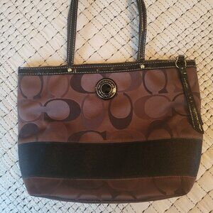 Coach Brown/Black Shoulder Bag